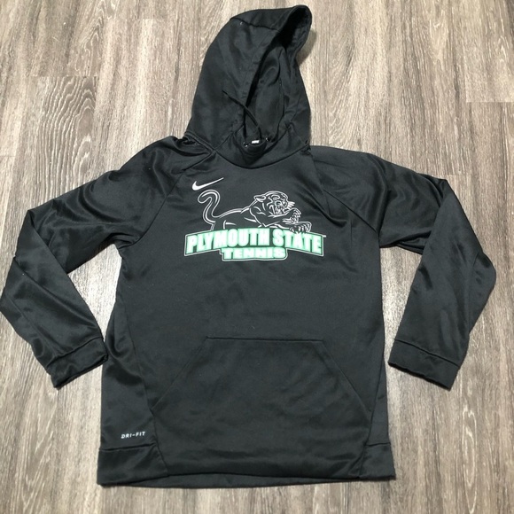 Nike Tops - Nike Dri-FIT Plymouth State University Tennis Hoodie - Black - Size Medium